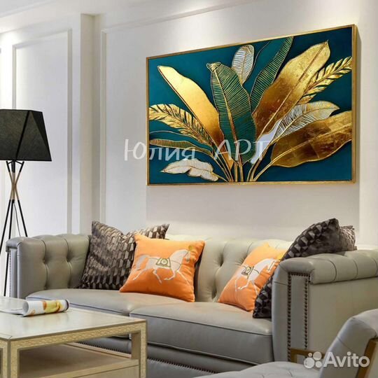 Картина интерьерная абстракция на холсте