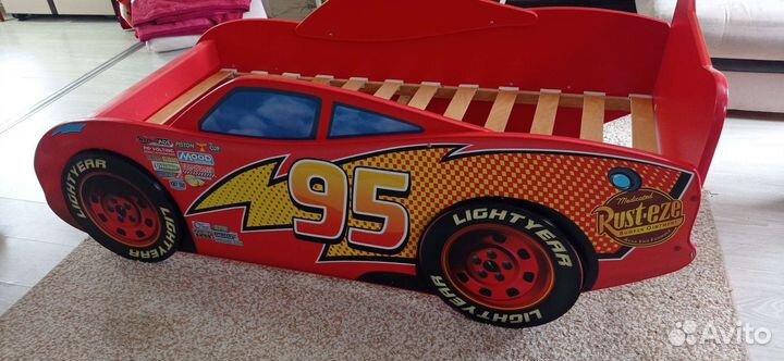 Детская кровать тачка Молния