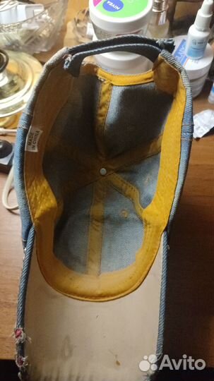 Кепка джинсовая с стразами