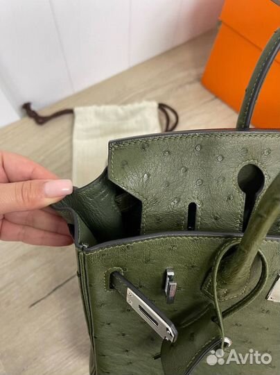 Сумка hermes birkin 25 Ostrich PHW