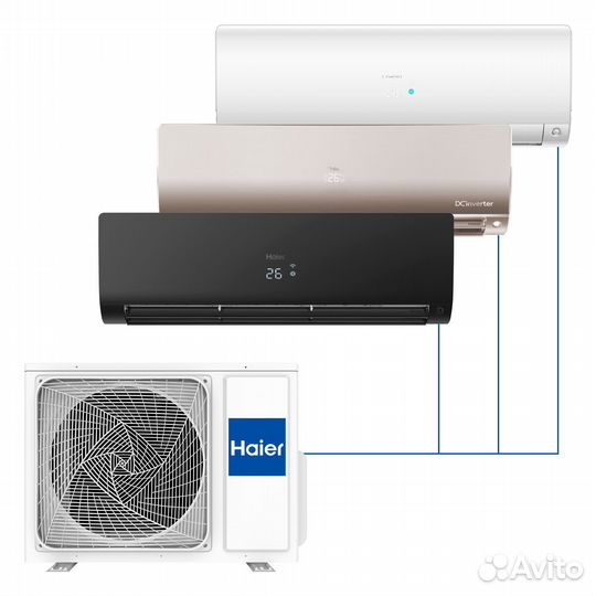 Мульти-сплит системы на 2-3-4-5-6 комнат