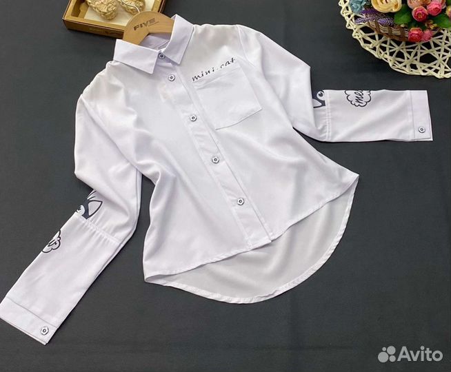 Школьная рубашка для девочки