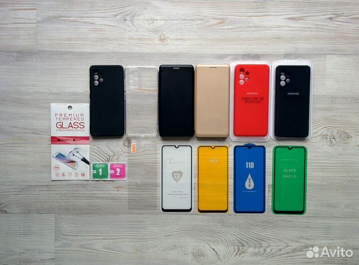 На Samsung a32 4G стекло чехол поклейка