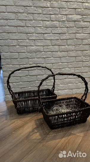 Корзина плетеная для подарков