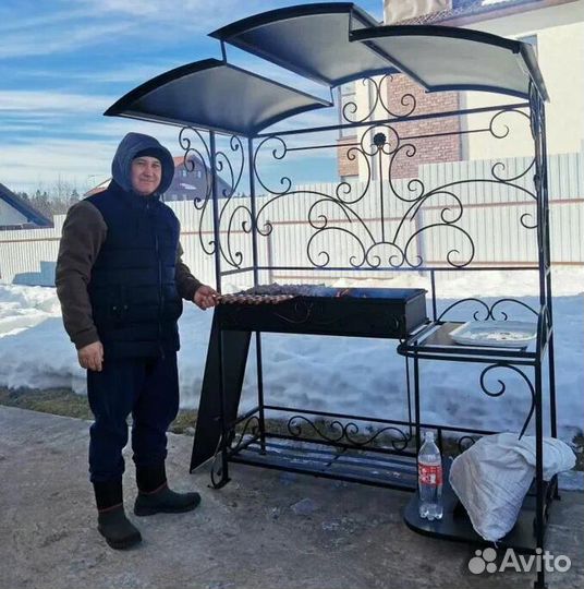 Мангал с печью