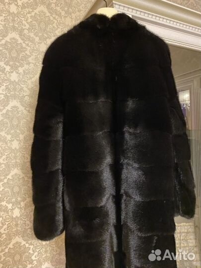 Шуба норковая 46 Black glama Braschi