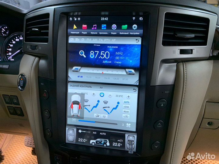 Магнитола Lexus LX570 07-15 Tesla Android 11 DSP