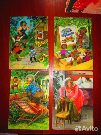 Открытки гдр ежи