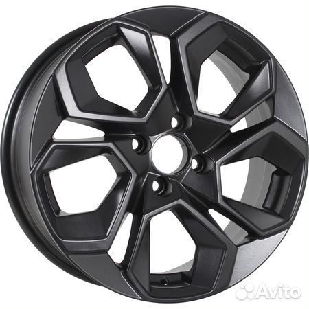 KDW KD1620 : 6.5x16 5*112 Et:45 Dia:57.1 Matt Black Painted