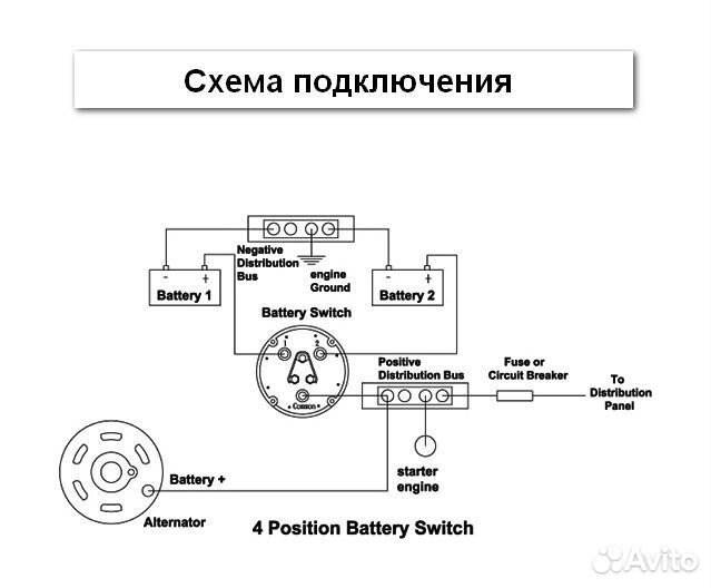 Выключатель массы для лодки