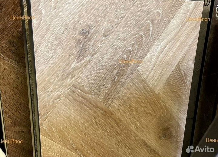 Кварцвиниловый ламинат елочка