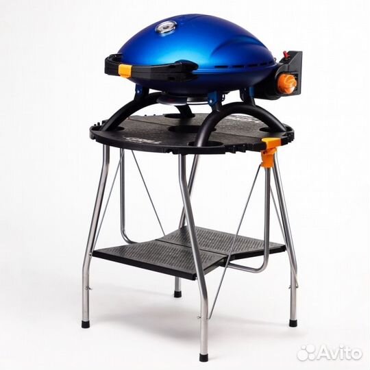 Газовый гриль O-grill 800T синий blue + адаптер А