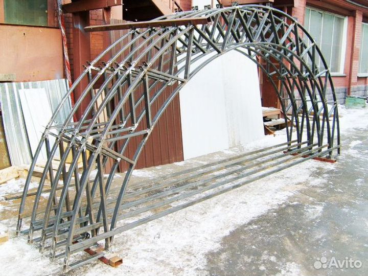 Металлические фермы для навеса