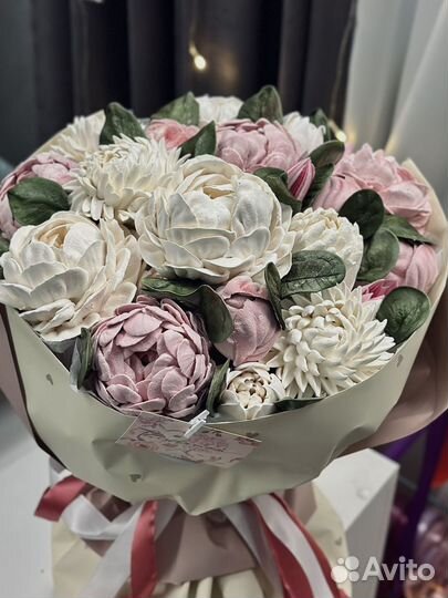 Букет из зефира 35 см, зефирный букет