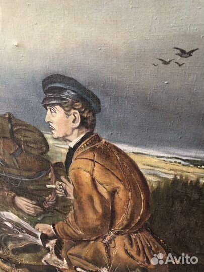 Картина охотники на привале