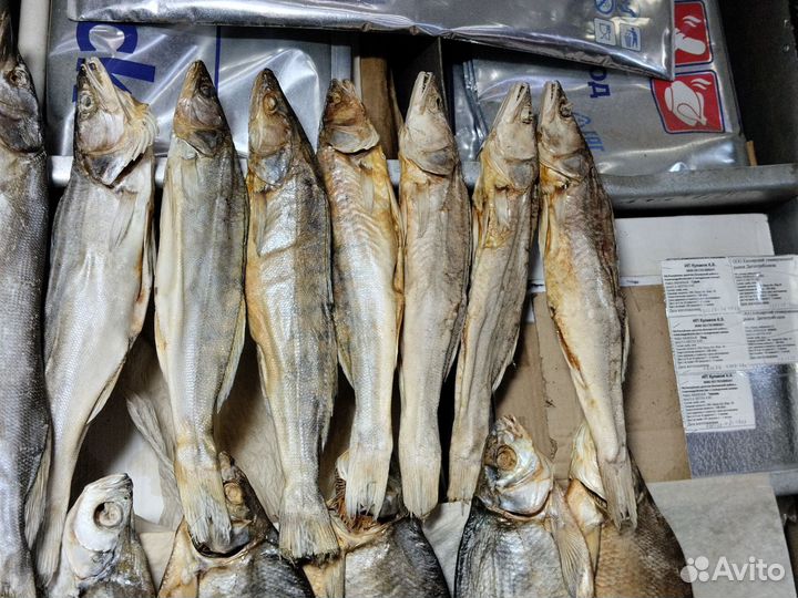 В продаже вяленая рыба