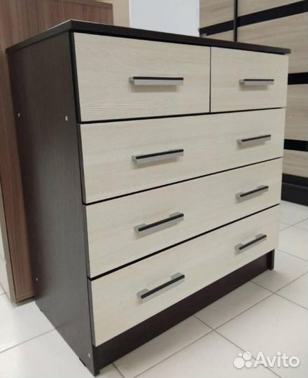 Комод на 5 ящиков Венге/Сосна лоредо