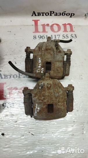 Суппорт передний левый Tiburon RD 1 Hyundai Тибуро