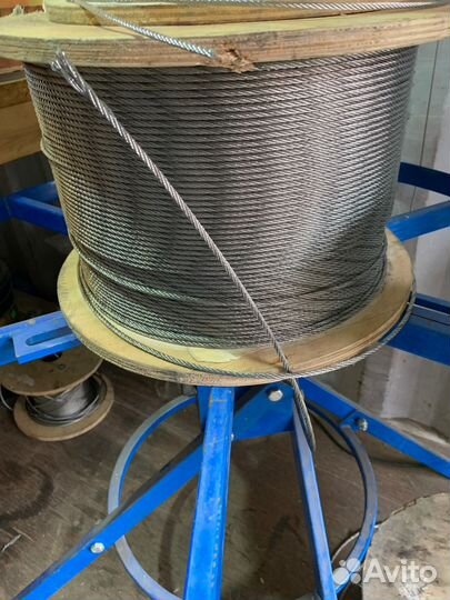 Трос нержавеющий 5 мм. Плетение 7х7, нержавеющая с