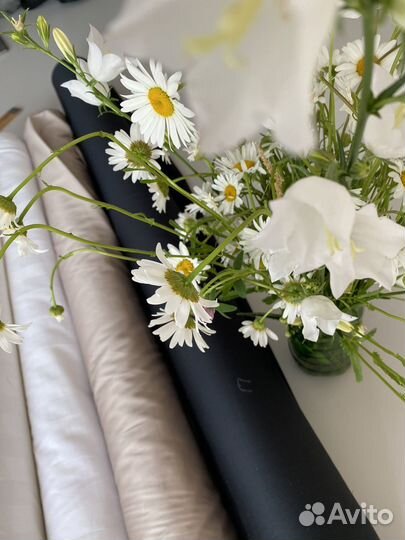 Белоснедный халат с вышивкой