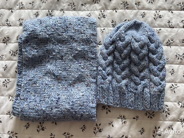 Комплект шапка и снуд