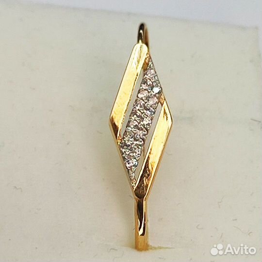 Серьги золотые (арт 117649) Д15