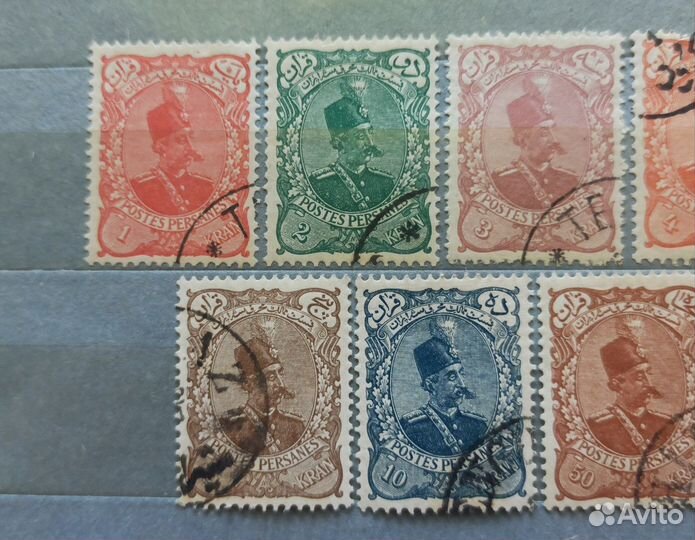 Иран. Полная серия марок 1899 года