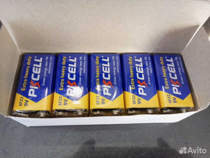 Батарейки pkcell 6f22 9v (крона)