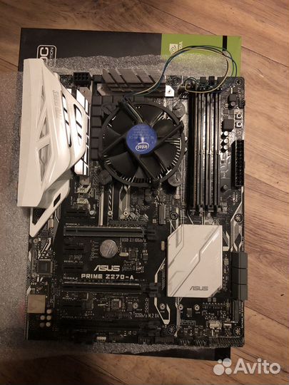 Материнская плата asus z270/celeron 3900/4 ddr4