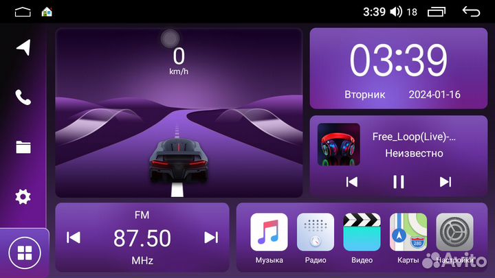 Магнитола KR6 Suzuki Liana 03-07 Android 12 4+64Gb