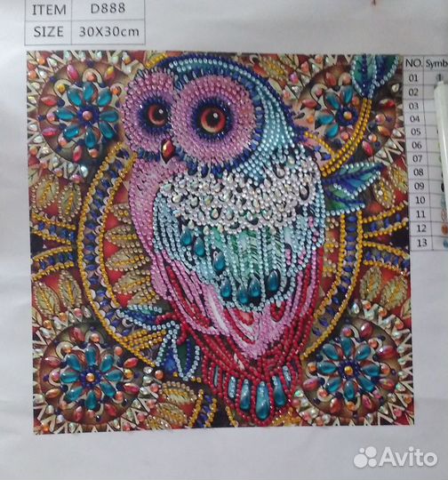 Алмазная вышивка сова