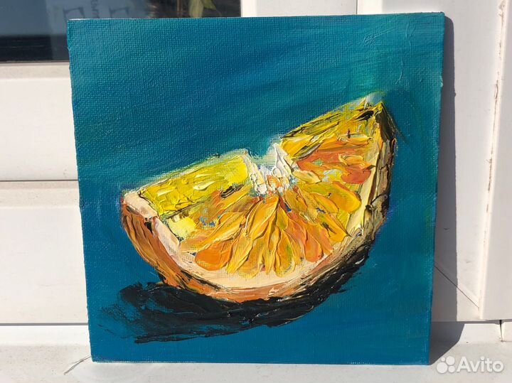 Картина маслом на картоне