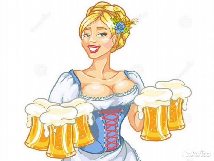 Продавец разливных напитков