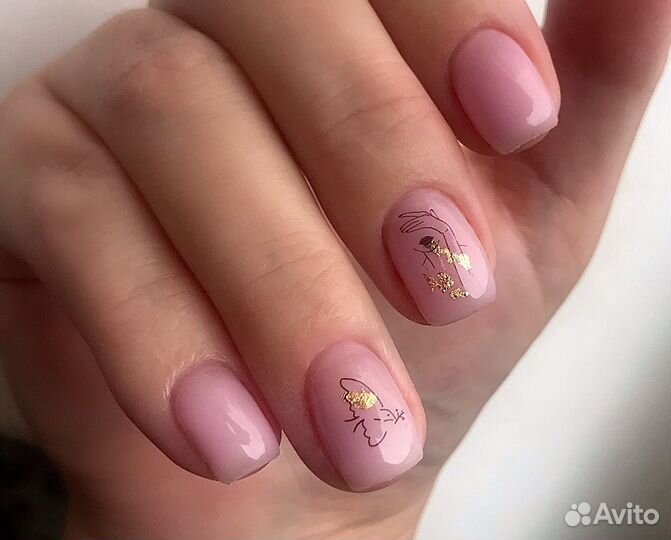 Маникюр и педикюр ЖК цветы