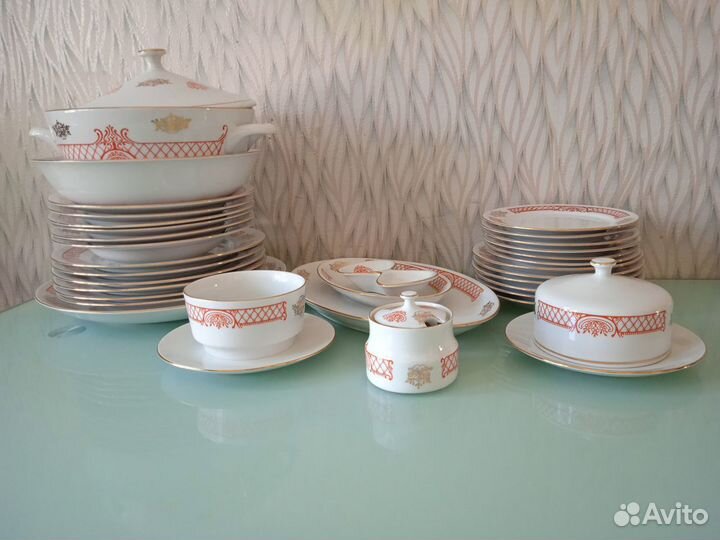 Сервиз столовый, Чехословакия, Богемия