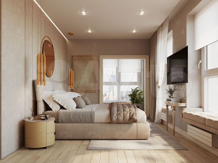 2-к. квартира, 81,2 м², 1/25 эт.