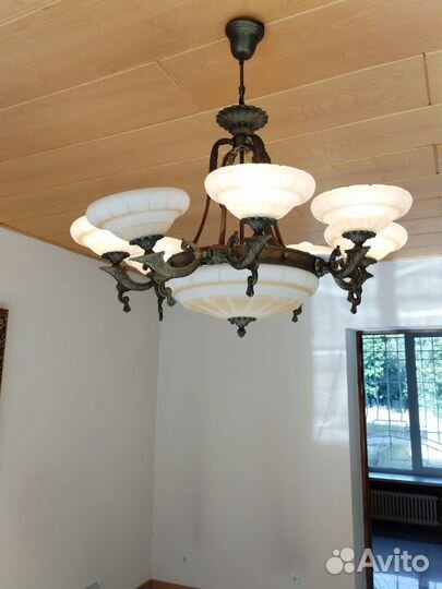 Люстра потолочная италия бу