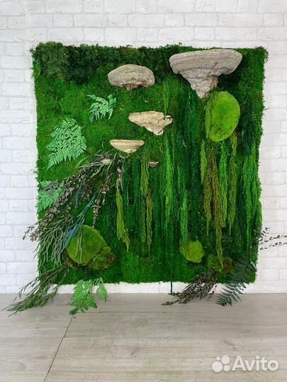 Панели из стабилизированного мха от производителя