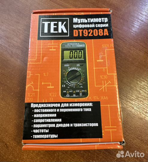 Мультиметр TEK DT9208A арт. 63678