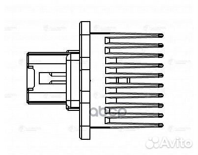 Резистор э/вент. отоп. для а/м Mitsubishi Lancer X