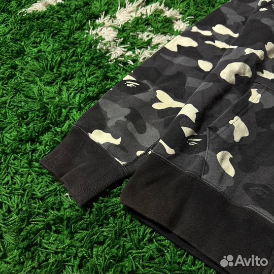 A Bathing Ape Bape Zip Hoodie Shark