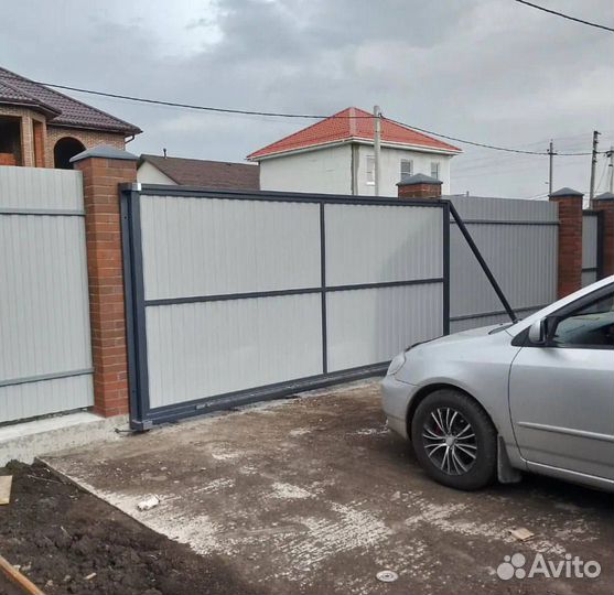 Откатные ворота под ключ