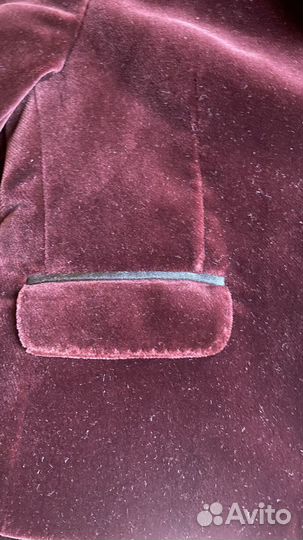 Детский бархатный смокинг dolce & gabbana бордо