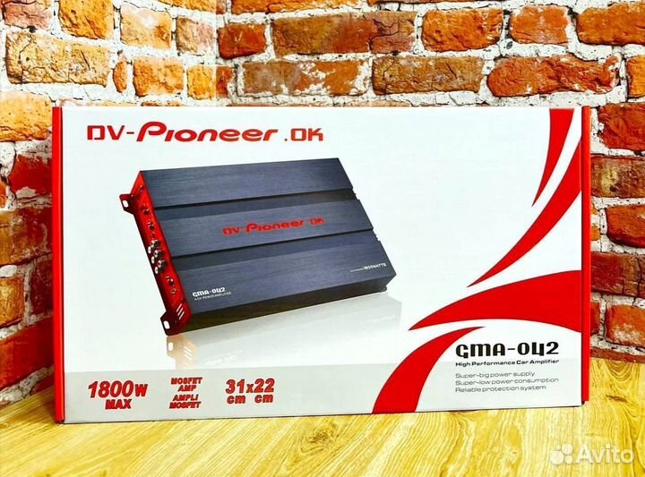 Усилитель 4 канальный pioneer 1800W