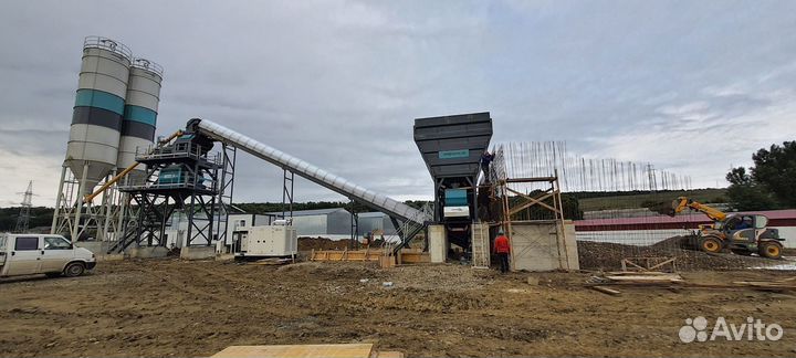 Бетонный завод с адаптацией под площадку