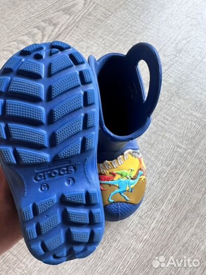 Детские резиновые сапоги crocs