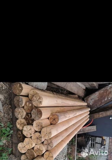 Столбы оцилиндрованные