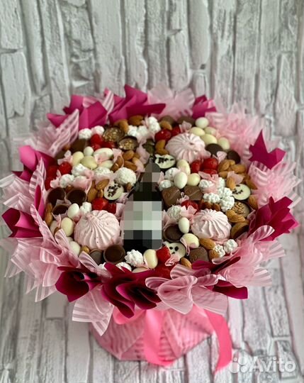 Женские букеты. Сьедобные букеты