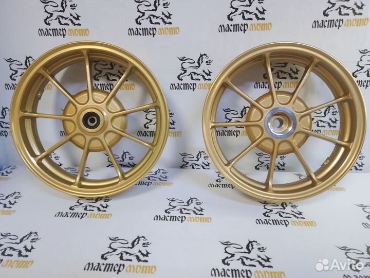 Литые диски Honda Dio золото барабан