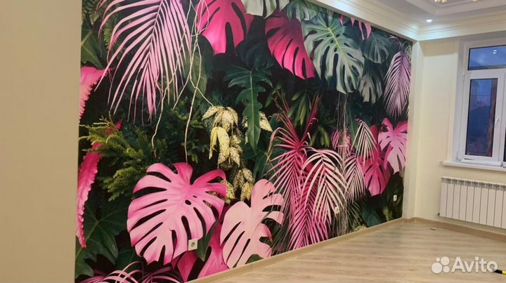 Поклейка обоев